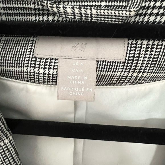 HM plaid striped Blazer suit Jacket - Picture 3 of 4